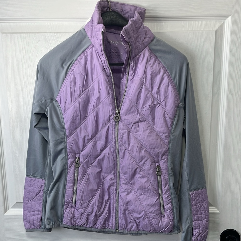 Calvin Klein Performance Purple & Grey Women's Activewear Jacket, Size S